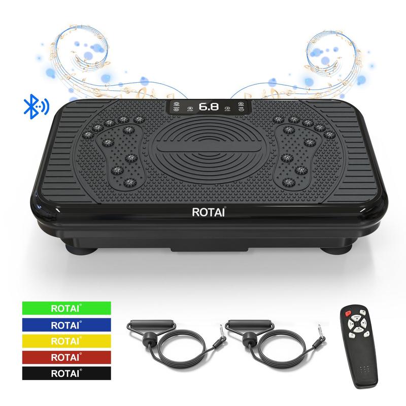 ROTAI Vibration Plate Exercise Machine Whole Body Vibration Plate 300 Lbs Capacity Lymphatic Drainage Home Gym Kit Workout Equipment for Full Body #Tiktokshopblackfriday